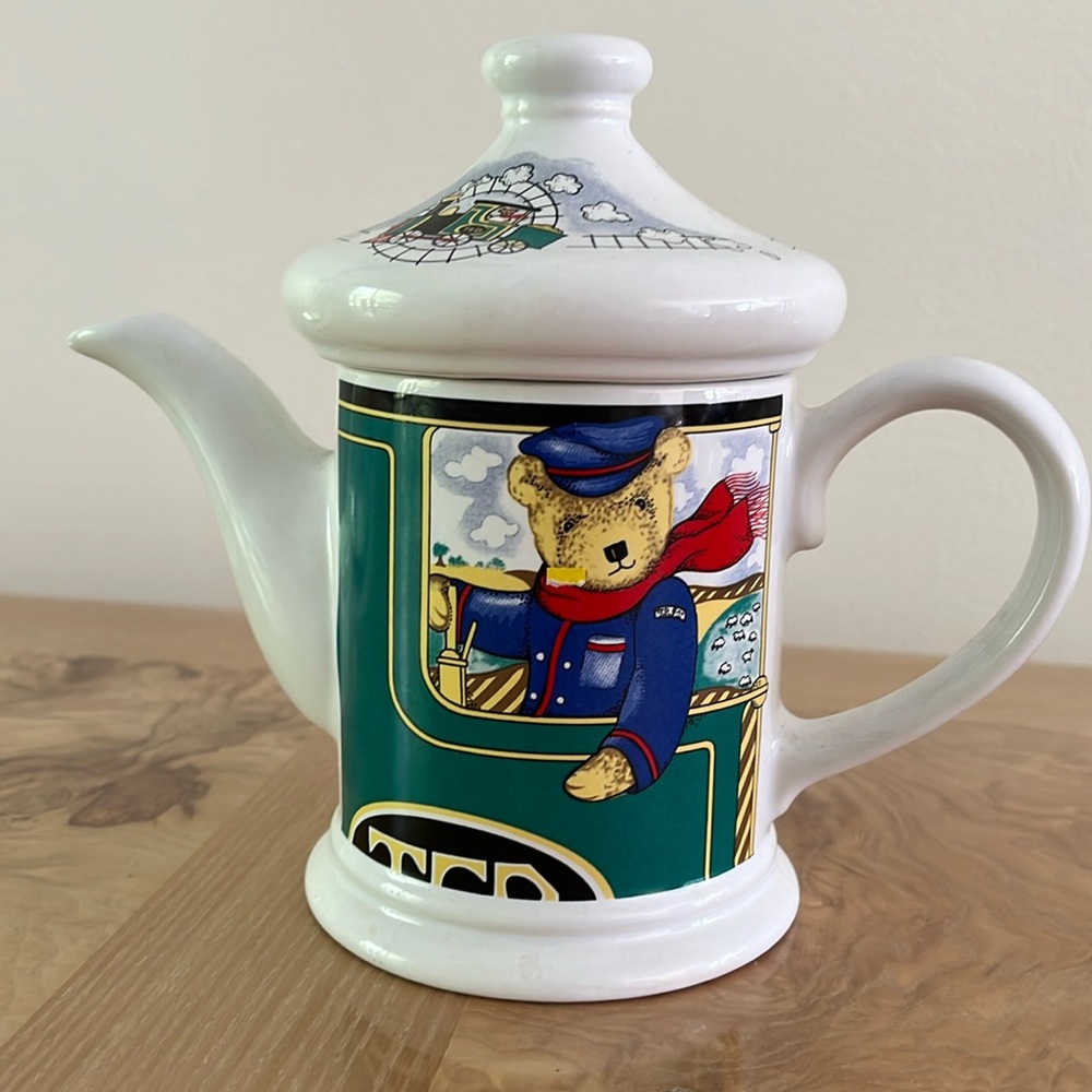 Locomotive Joe Teapot Design by Judith Wootton Made in England